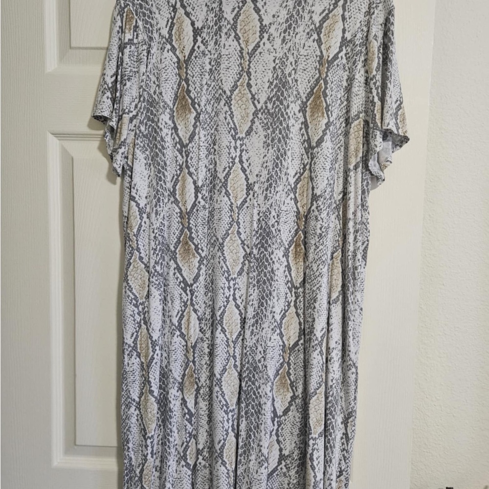 Snake Patterned t-shirt dress